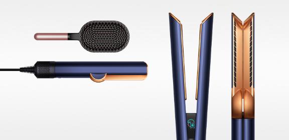 Dyson Airstrait™ saç düzleştirici (Prusya Mavisi/Parlak Bakır)